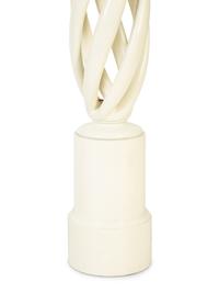 A Pair of Mid-Century Modern White Swirl Lamps Attributed to James Mont — MID-2OTH CENTURY