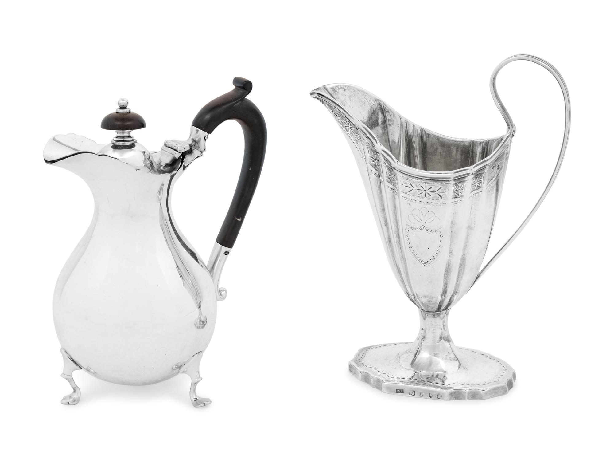 A Two Scottish Silver Creamers