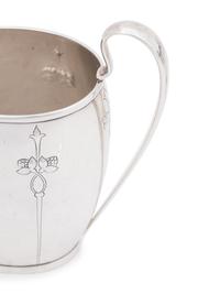 An Arthur Stone Arts and Crafts Silver Creamer and Sugar Set