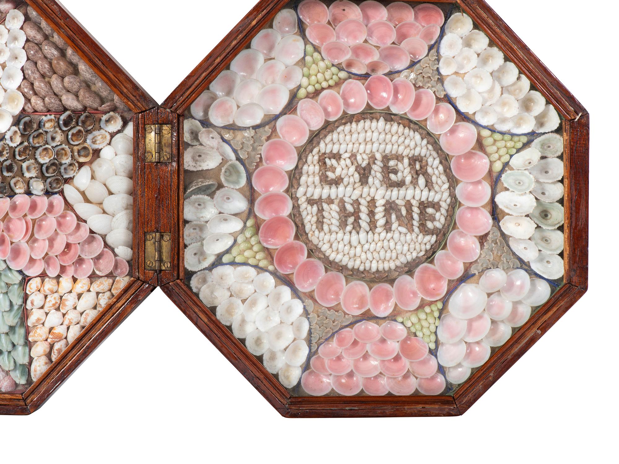A Shellwork Double Sailor's Valentine