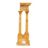 A Grand Tour Marmo Giallo Antico Marble Model of the Temple of Vespasian and Titus