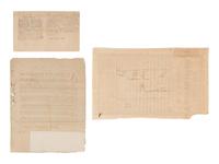 [VACCINATION]. Two early vaccination broadsides and a note from the "Chairman of the Committee for Vaccination" in Milton, Massachusetts, acknowledging participants in the town's 1809 vaccination campaign.