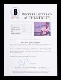 A Hank Aaron Milwaukee Braves Signed Autograph Photograph (BAS Beckett Authentication Services Certified),