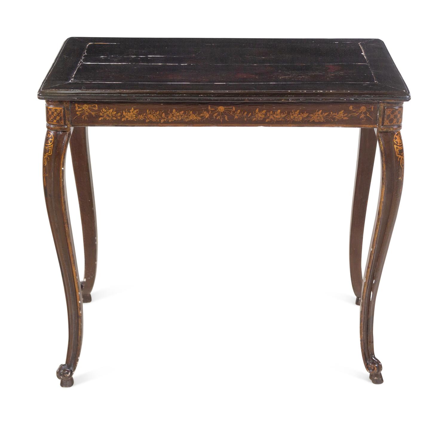 A Victorian Lacquered Table
