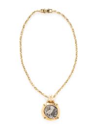 TETRADRACHM COIN AND MULTIGEM PENDANT NECKLACE