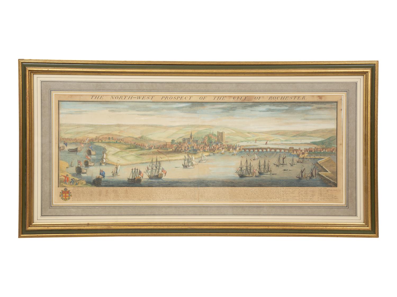 The North-West Prospect of the City of Rochester by Samuel and Nathaniel Buck (1696-1779)