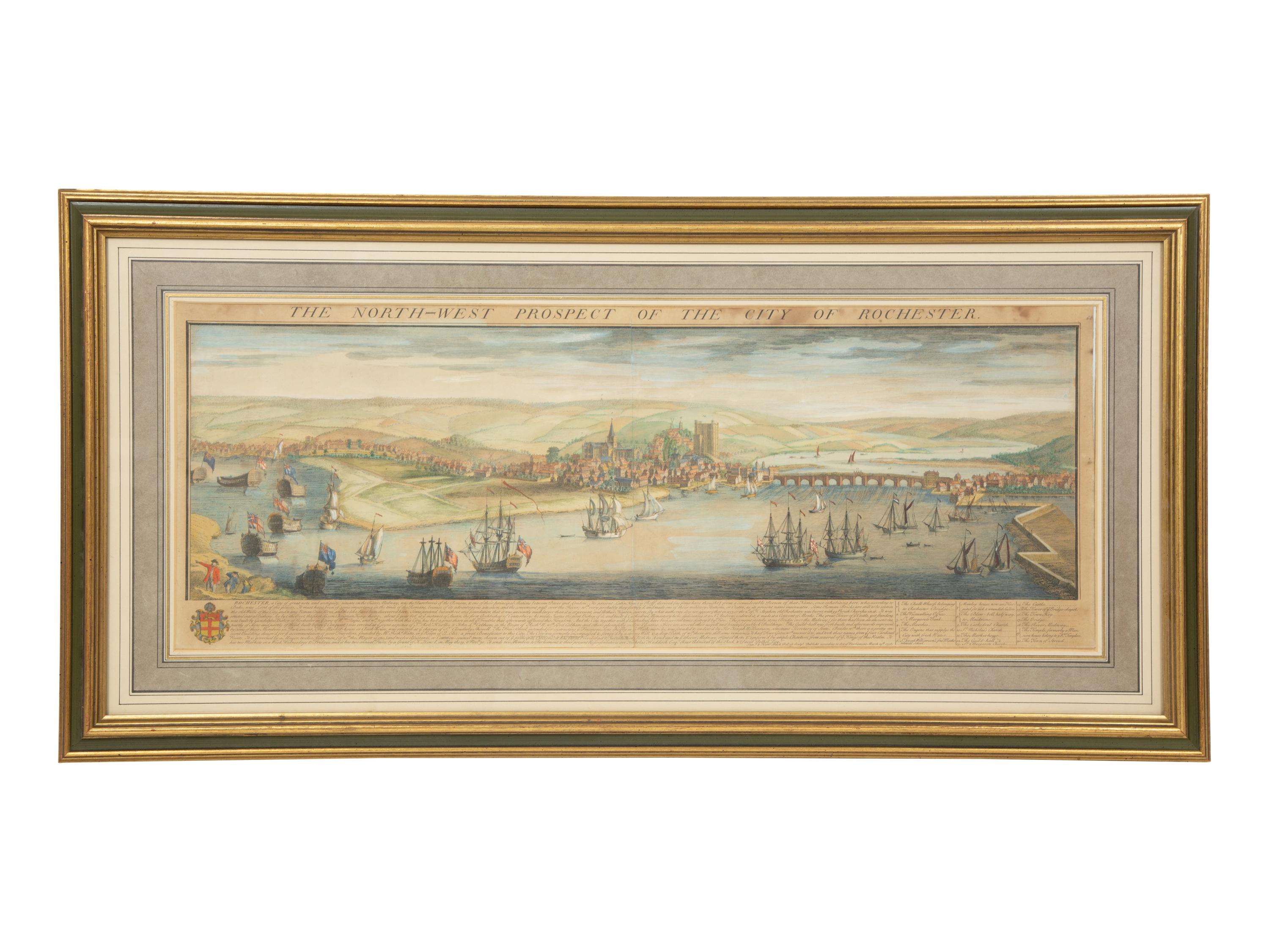 The North-West Prospect of the City of Rochester by Samuel and Nathaniel Buck (1696-1779)