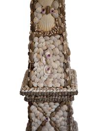 A Pair of Shell Encrusted Obelisks — 20th Century