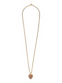 REVERSIBLE YELLOW GOLD, RUBY AND SAPPHIRE HEART PENDANT/NECKLACE