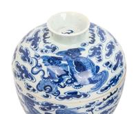 A Group of Chinese Export Blue and White Porcelain Articles