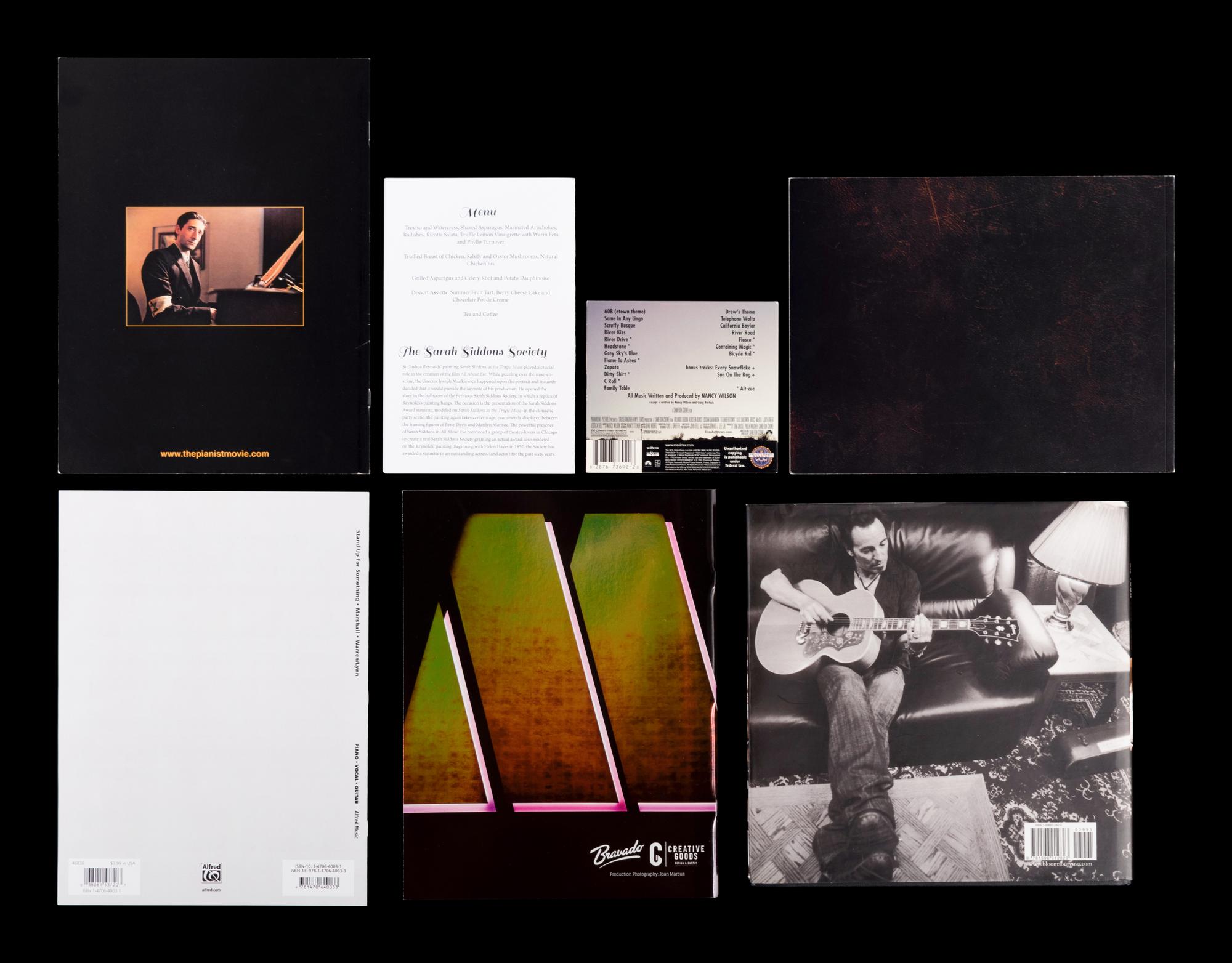 (Music Books). A group of 7 film scores and music books, comprising: