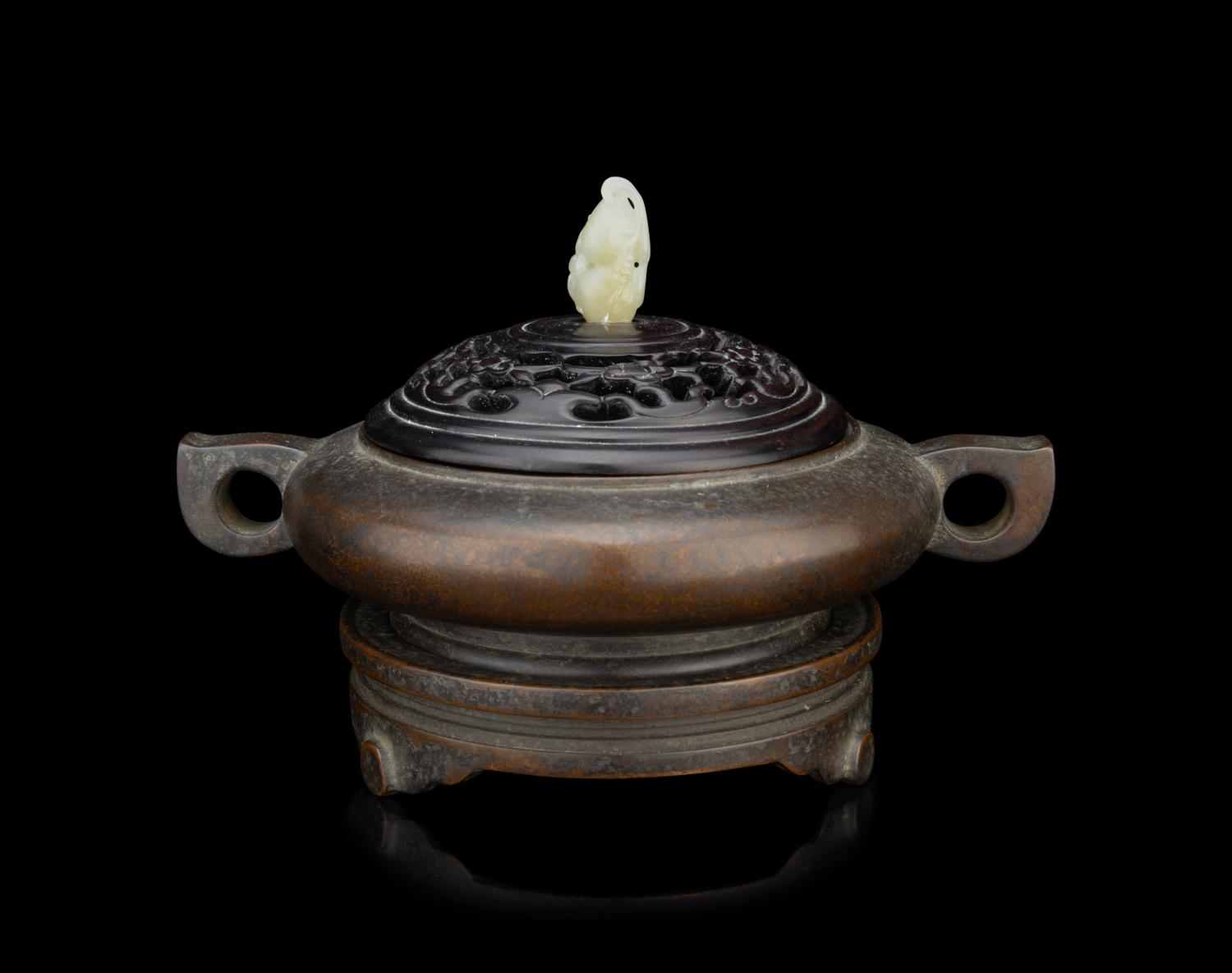 A Bronze Censer and Stand