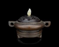 A Bronze Censer and Stand