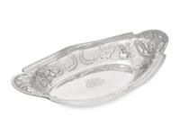 An American Silver Bread Dish