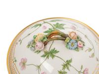 A Royal Copenhagen Flora Danica Porcelain Covered Vegetable Dish and Salad Bowl