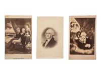 [POLITICS]. A group of 8 CDVs featuring George Washington.