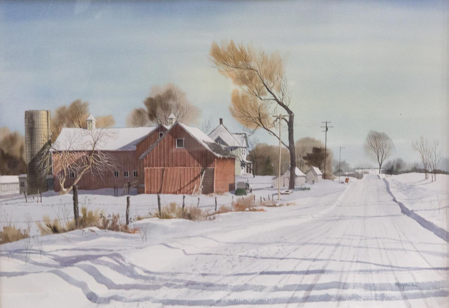 Sam Hageman, (American, 1923-1988), Warmed by the Sunlight