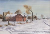 Sam Hageman, (American, 1923-1988), Warmed by the Sunlight