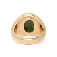 JADE AND YELLOW GOLD RING