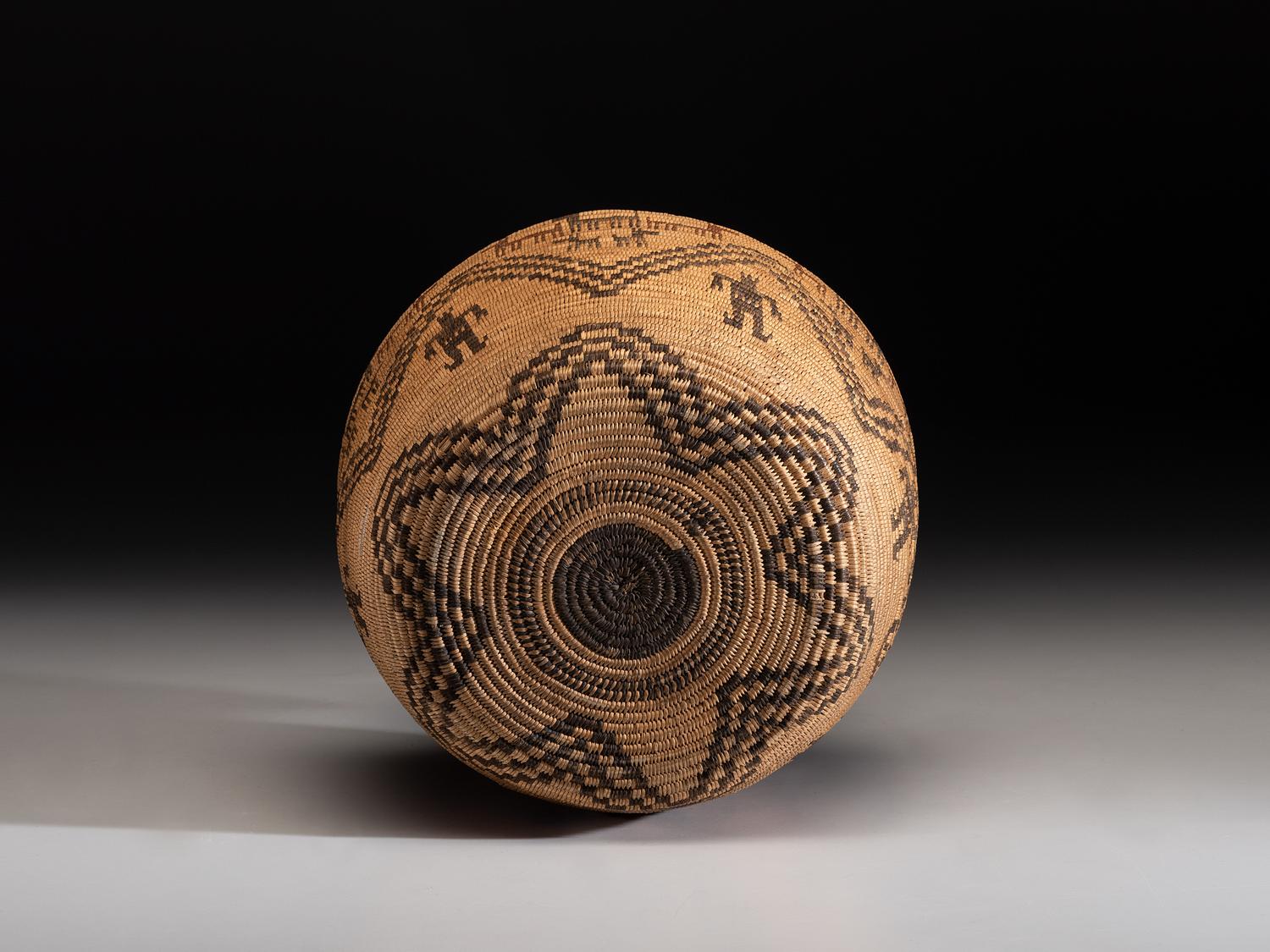 Apache Polychrome Pictorial Basket