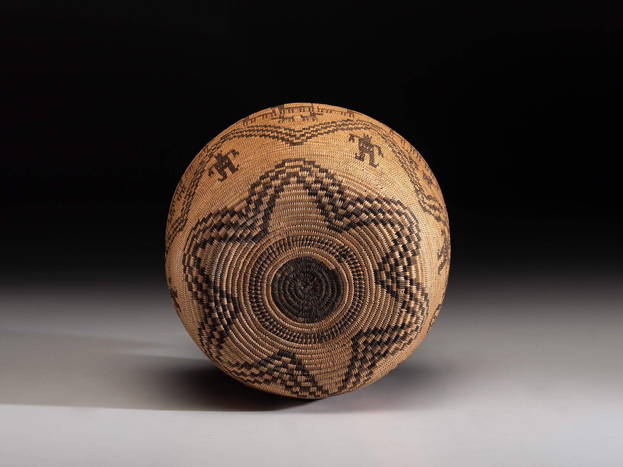 Apache Polychrome Pictorial Basket