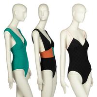 Three Designer Swimsuits: Two Hermès Bathing Suits, One Chanel Bathing Suit