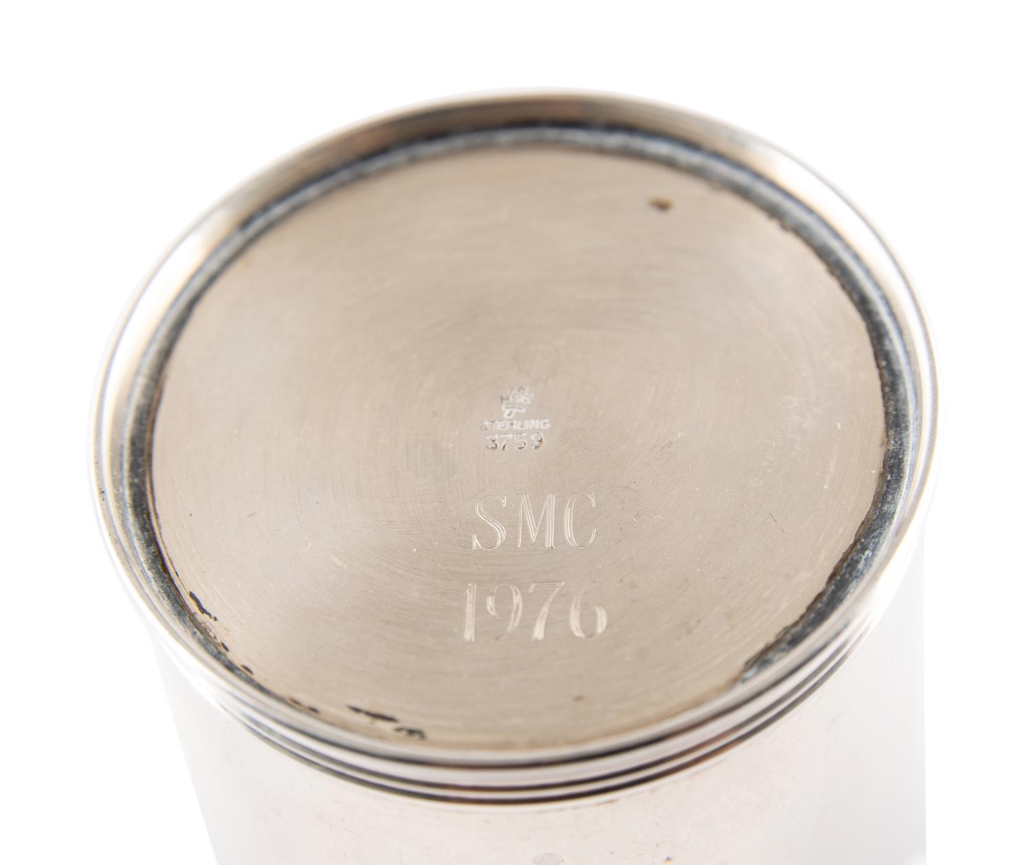 Six American Silver Julep Cups