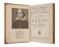 SHAKESPEARE, William (1564-1616). Mr. William Shakespear's Comedies, Histories, and Tragedies. Published according to the true Original Copies. Unto which is added, SEVEN PLAYS, Never before Printed in Folio . London, Printed for H. Herringman, E. Brewster, R. Chiswell, and R. Bentley, 1685.