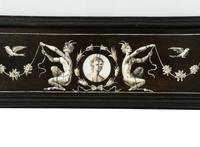 A North Italian Bone Inlaid and Penwork Frame