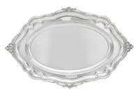 An American Silver Meat Platter, International Silver Co., Meriden, CT, 20th Century, of shaped oval form.