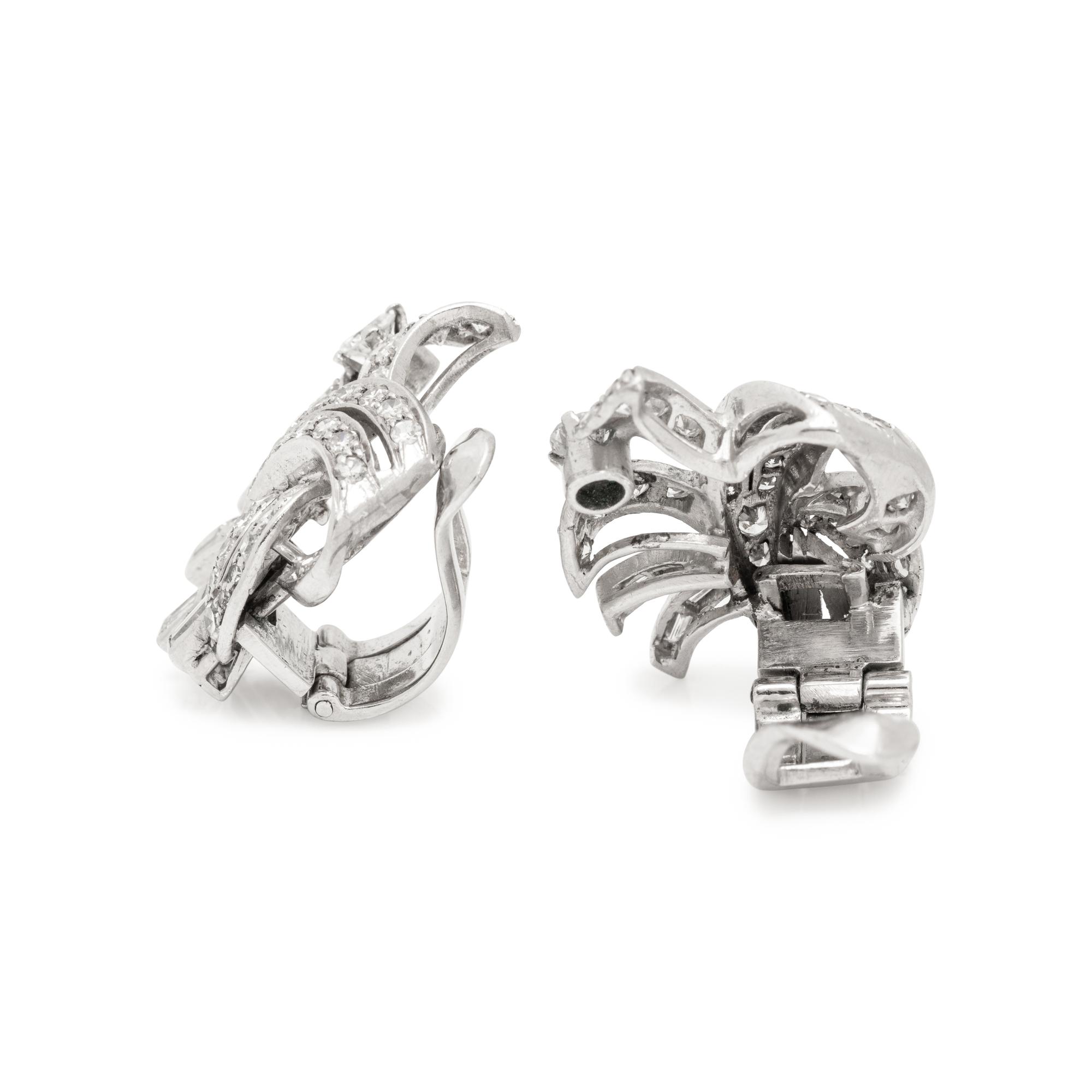 CONVERTIBLE DIAMOND EARCLIPS