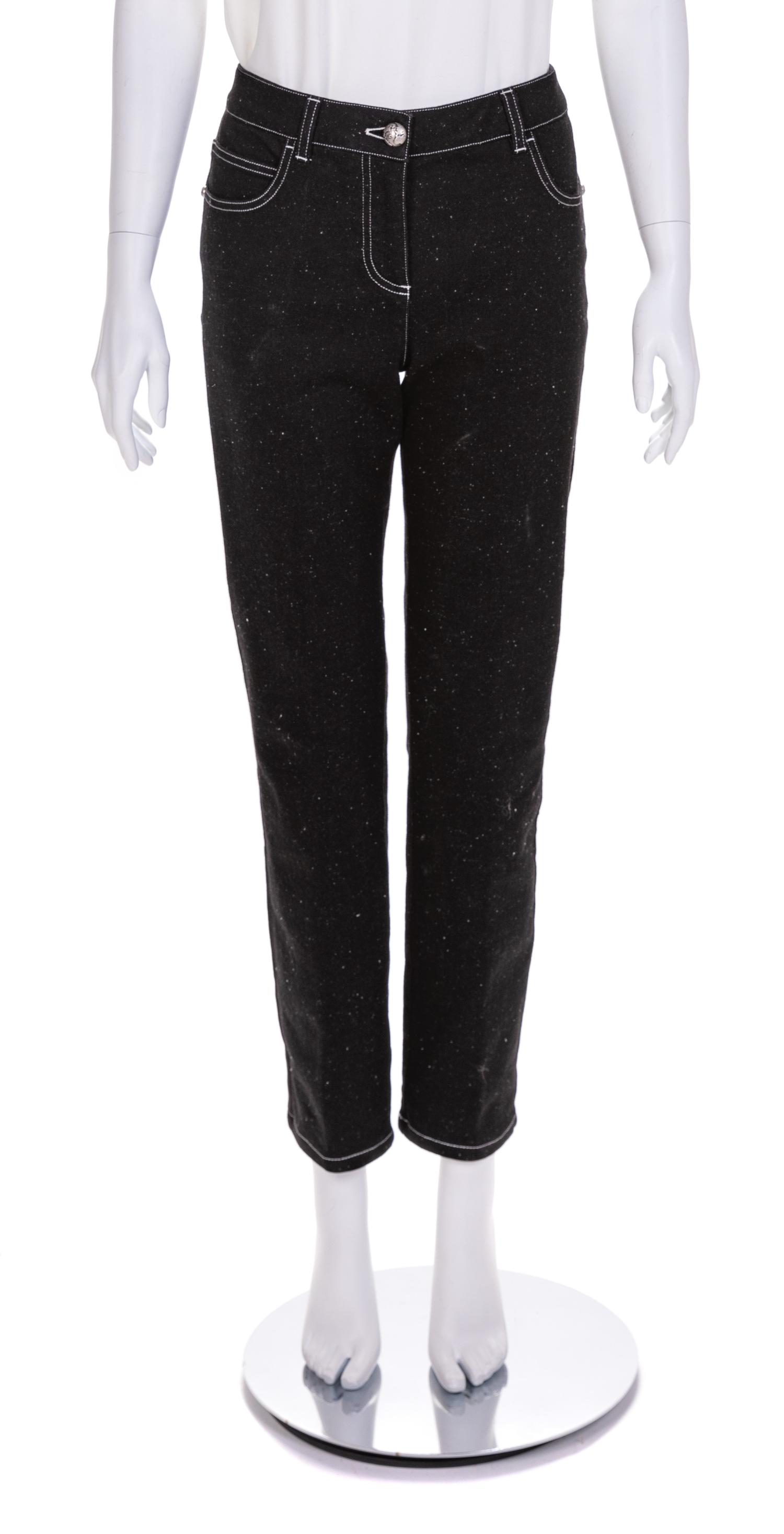 Chanel Black Jeans, 1990-2000s
