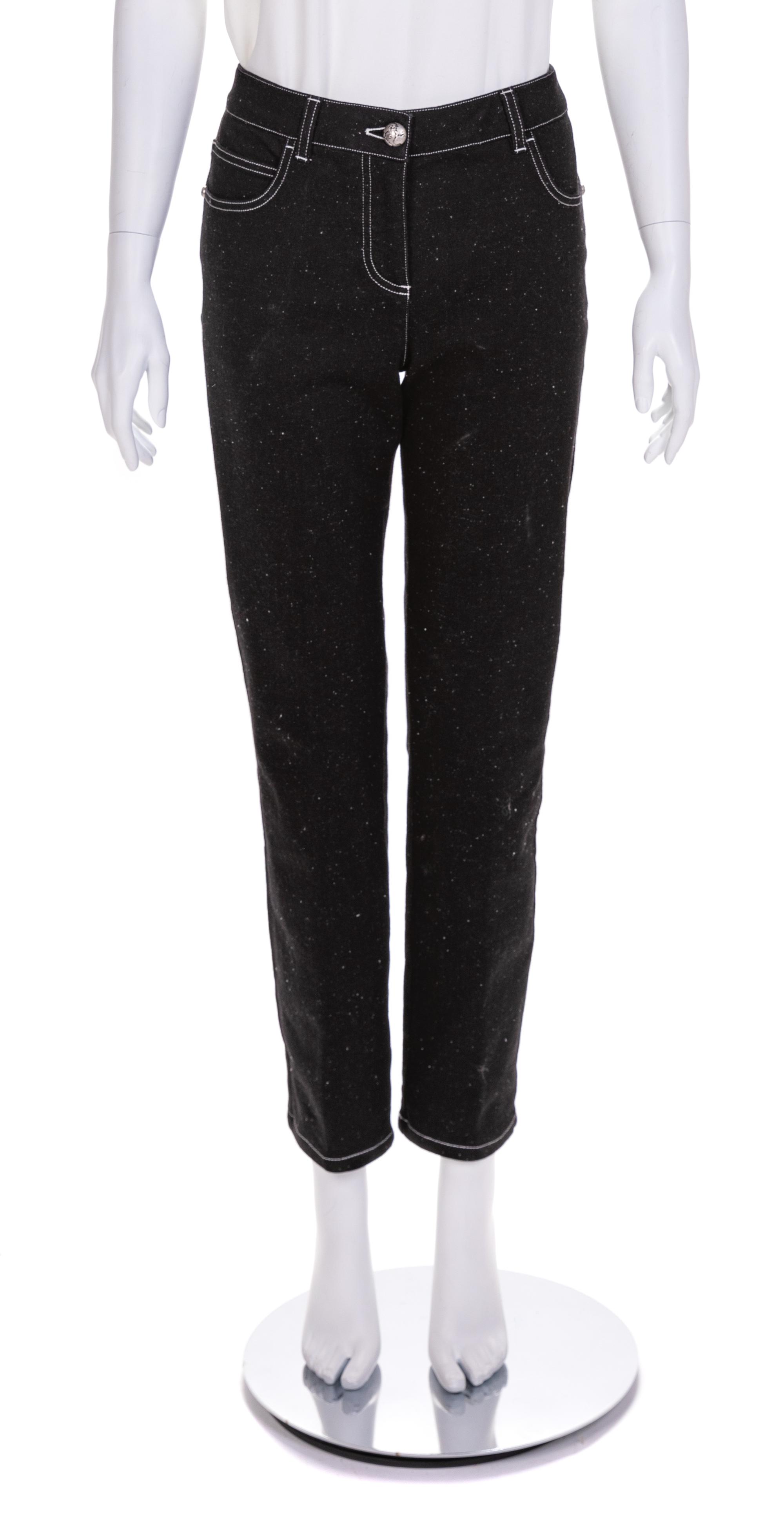 Chanel Black Jeans, 1990-2000s