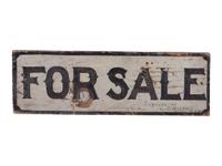 A Painted Wood 'For Sale' Sign, Alton Bay, New Hampshire