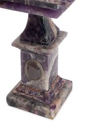 A Pair of Hardstone Square Tazze
