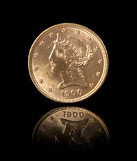 A United States 1900 Liberty Head $5 Gold Coin