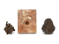 Three Continental Figural Inkwells