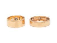 COLLECTION OF YELLOW GOLD AND DIAMOND RINGS