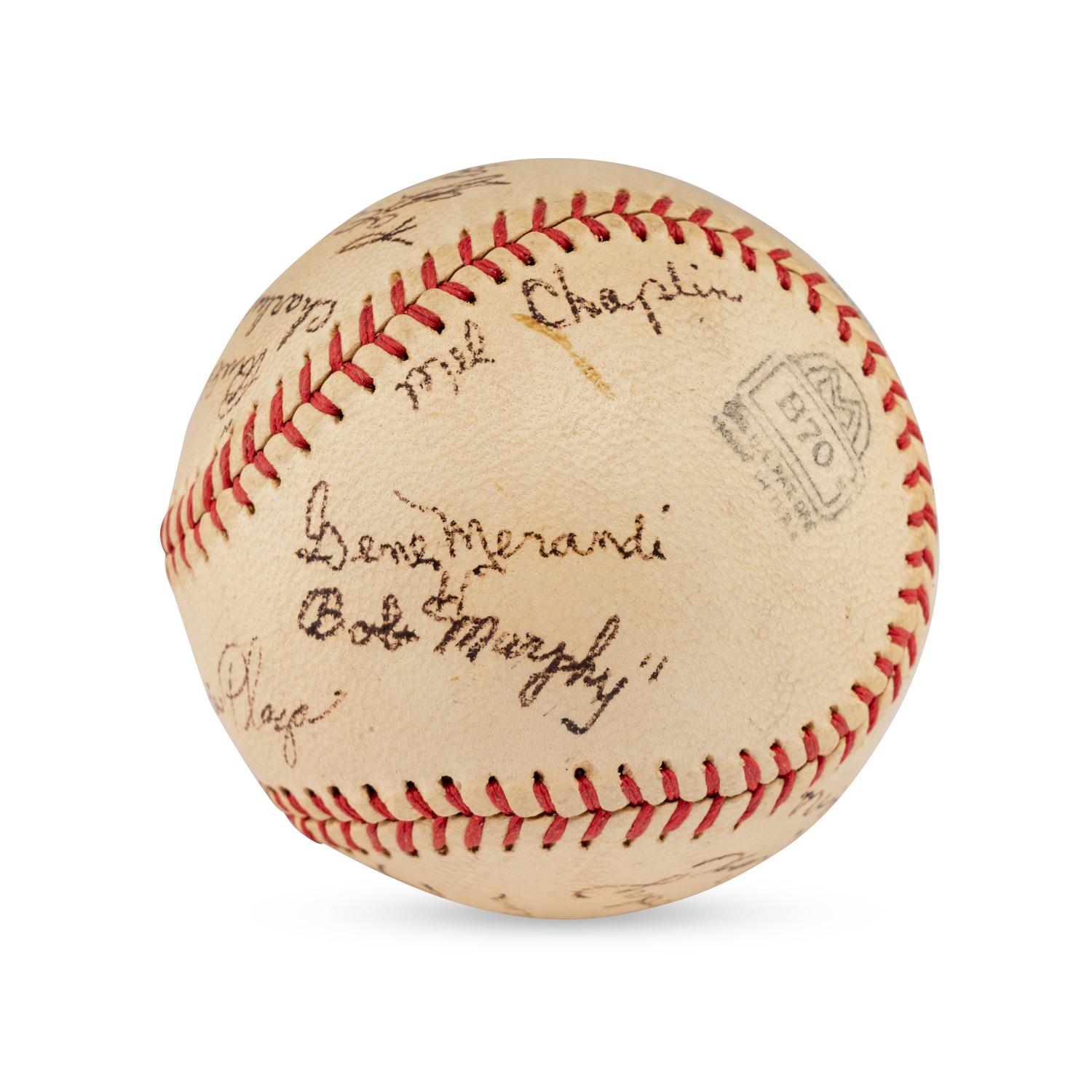 A 1952 Albany Cardinals Team Signed Autograph Baseball