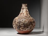 Acoma Long Necked Pottery Vase