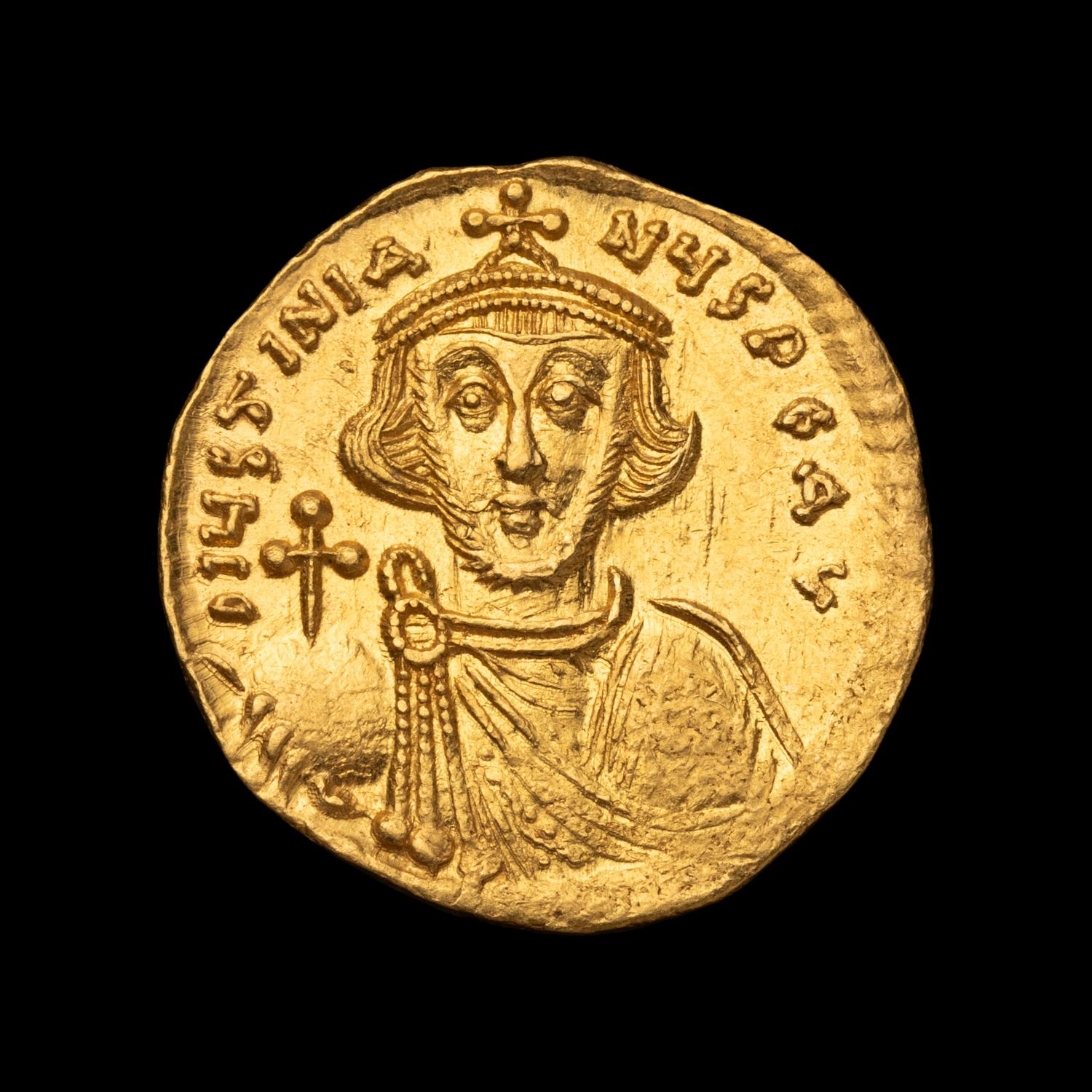[ANCIENT] BYZANTINE EMPIRE. Justinian II (c. 690 AD). Av Solidus (4.5 g)