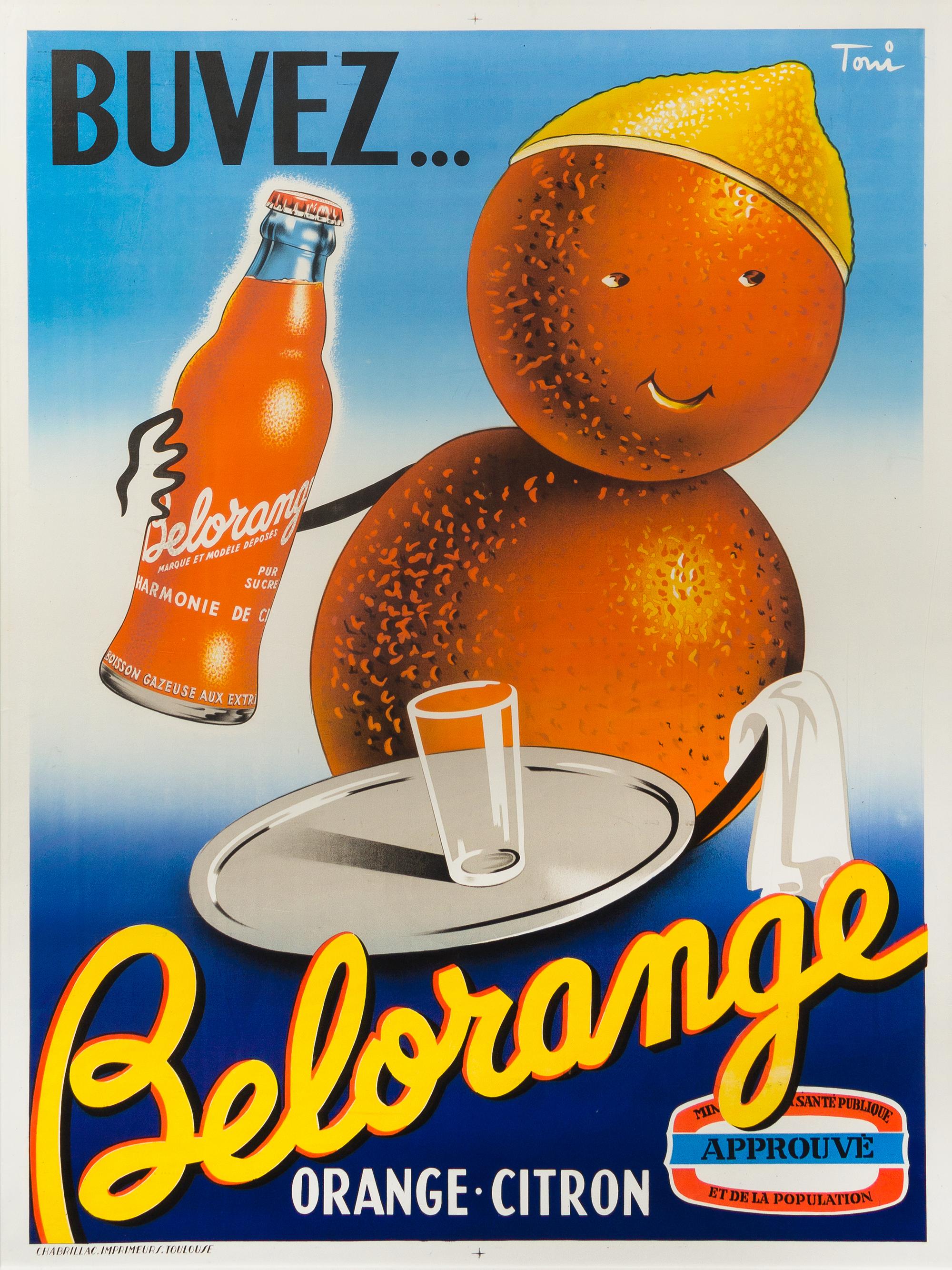 Toni, (20th Century), Buvez Belorange, c. 1939