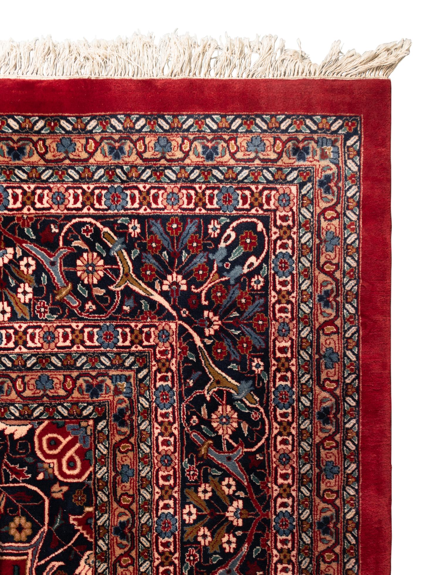 An Isfahan Style Wool Area Rug