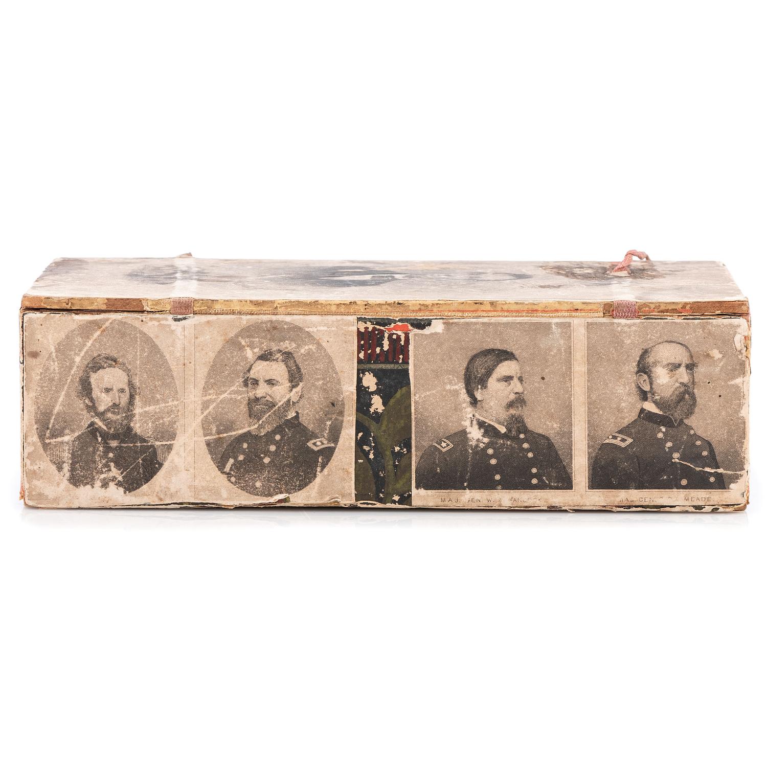Private John A. Irvin, Company H, 64th Ohio Volunteer Infantry, hardtack inscribed at Camp Bardstown, KY, January 1862, and quarter plate ambrotype.