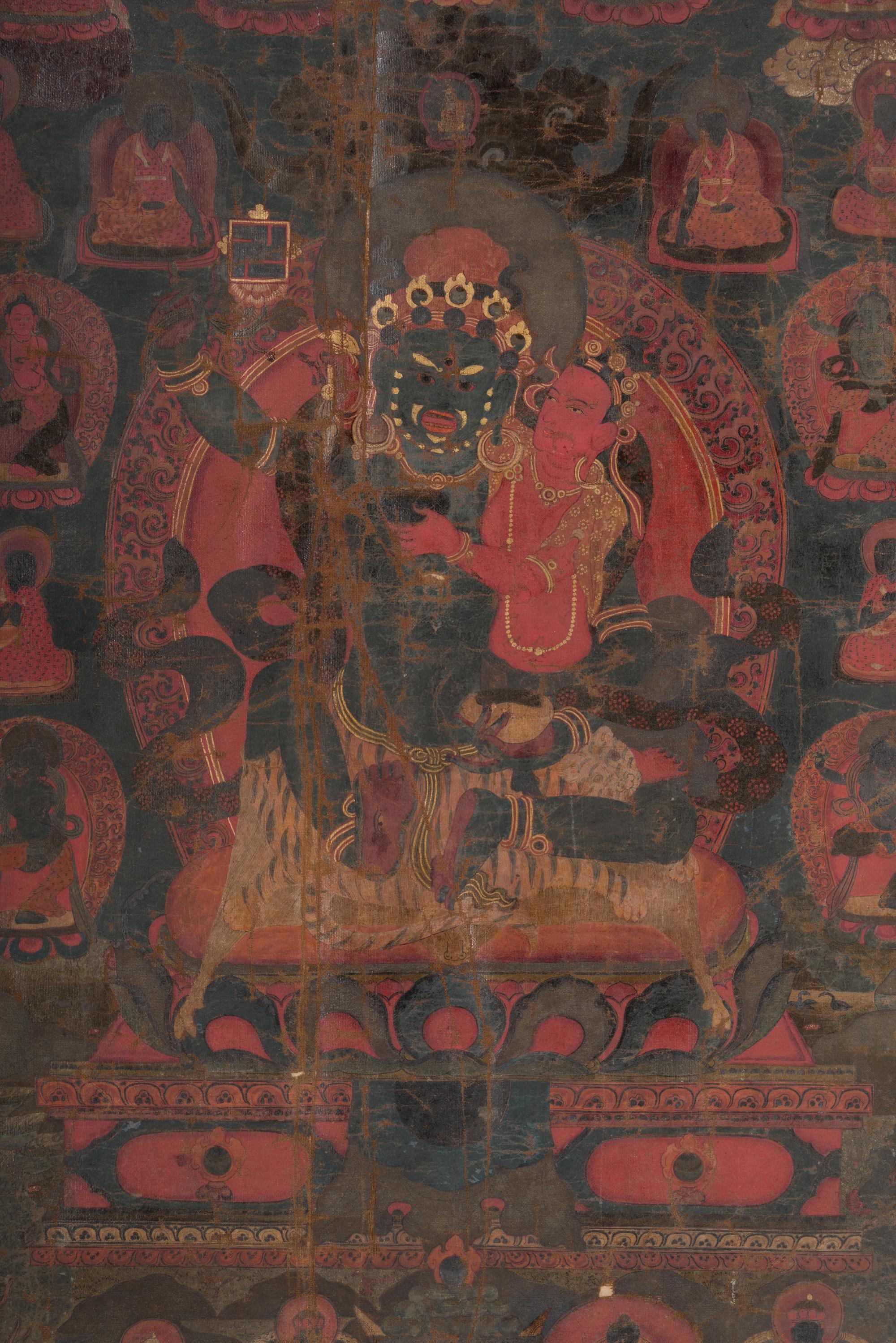 Four Tibetan Thangka Paintings, 18th-19th Century 十八-十九世紀 唐卡四幅