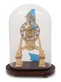 An English Brass Skeleton Clock