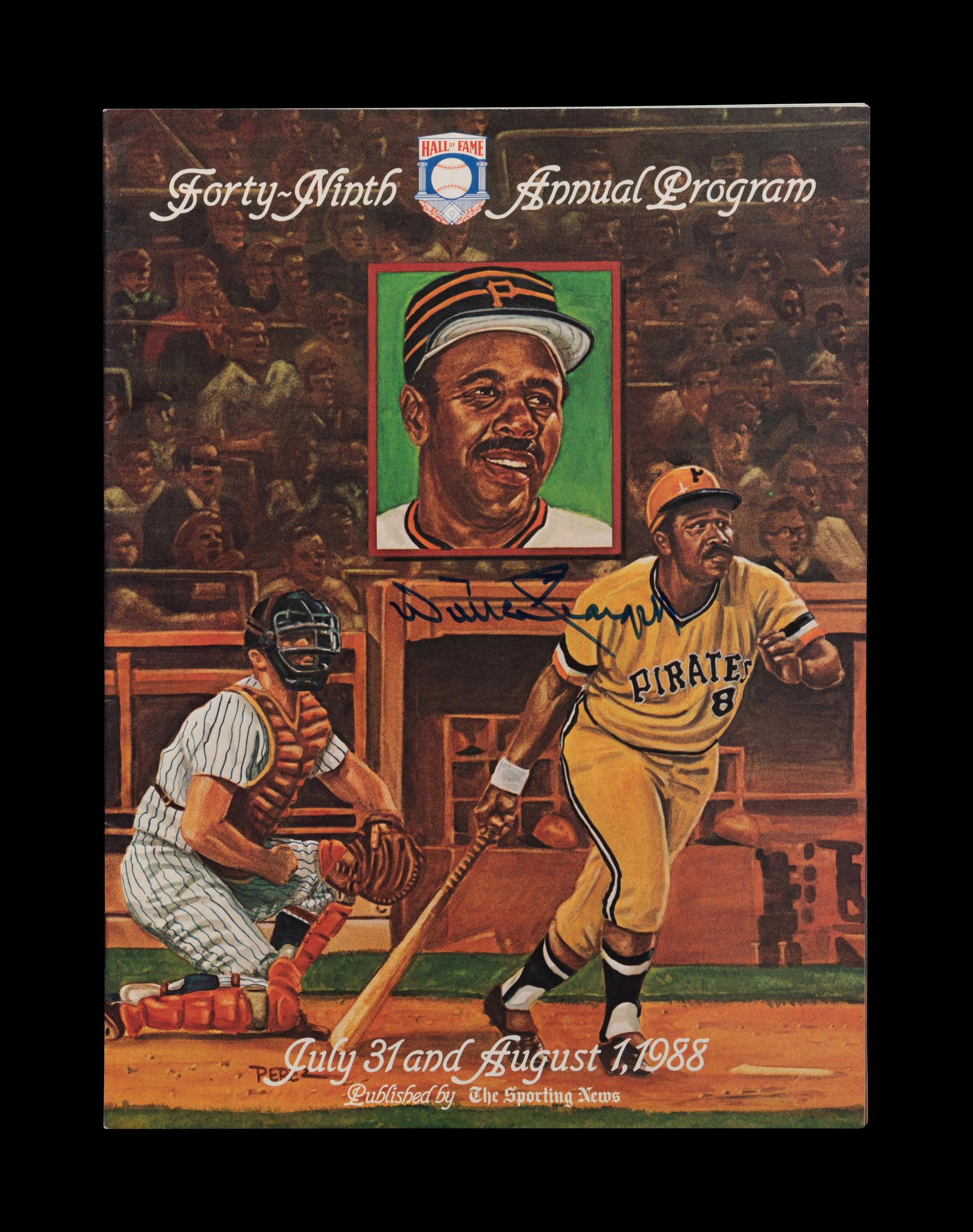 A Group of Three Autographed Baseball Hall of Fame Induction Programs,