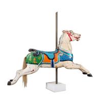 A Polychrome Carved Wood Carousel Horse