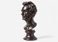 Leonard Wells Volk (1828-1895), Bronze bust of Abraham Lincoln (1809-1865), cast by Roman Bronze Works, New York, NY, early 20th century