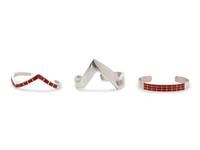 A Collection of Silver Cuff Bracelets,